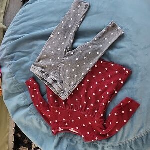 Zara Dot Top/Sweater & Jeggings